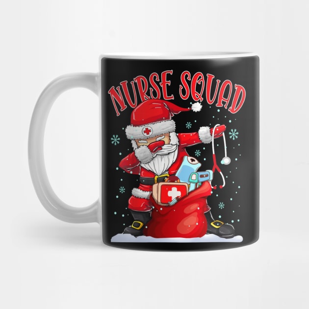 Nurse Squad Dabbing Santa Claus Christmas by drreamweaverx